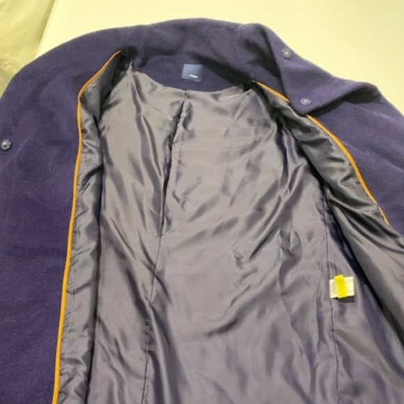 MORI | Vintage Korean Teddy Coat Deep Purple with Large Front Pockets ~ Size 10 - Picture 2 of 16